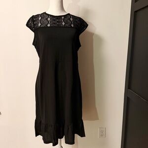 Elegant Black Lace Dress